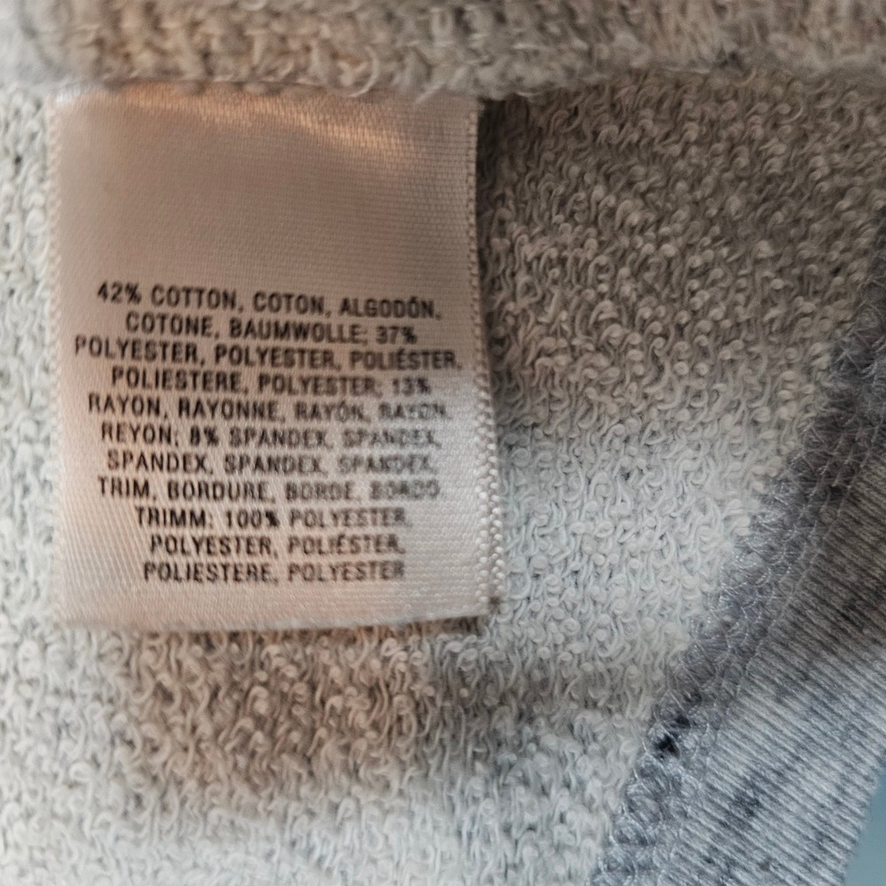 Anthropologie Saturday Sunday Women's Gray Marled Knit Draped Moto Jacket Size M - Picture 6 of 7
